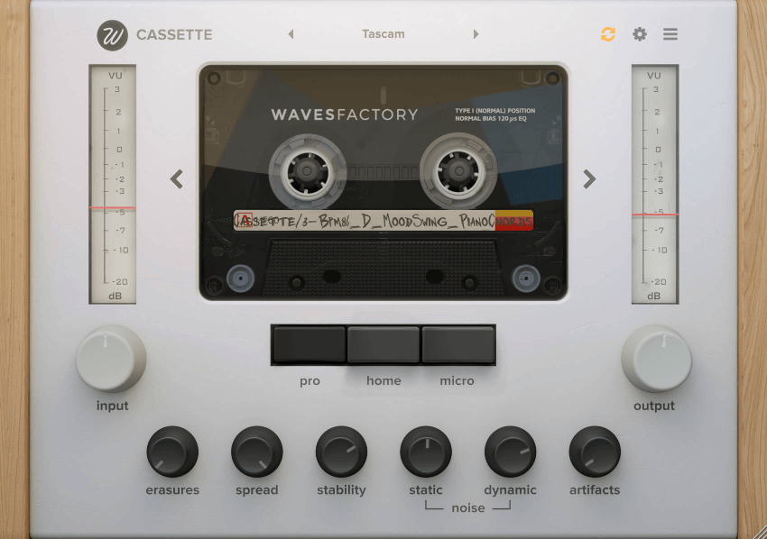 Wavesfactory Cassette GUI