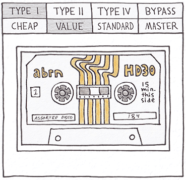 Sketch Cassette II Tape Styles