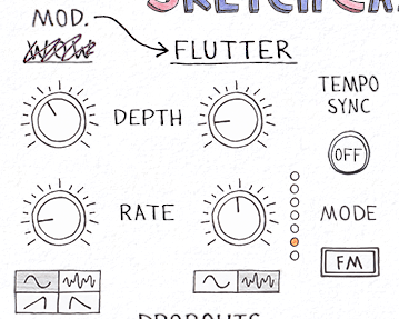 見た目がすごいAberrant DSPSketchCassette Ⅱレビューと使い方やセール情報カセットレコーダーLoFiエフェクト   DTMerinfo