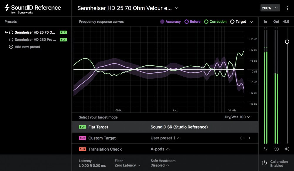 Sonarworks SoundID Reference User Interface