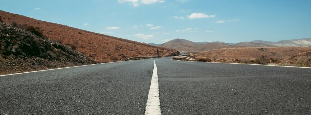 Road in a mountain landscape